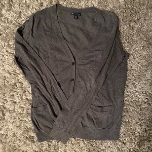 EUC Dark Gray GAP Cardigan with Front Pockets